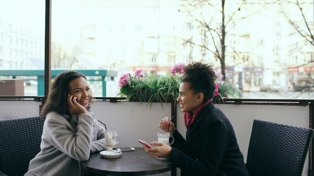 person listening attentively